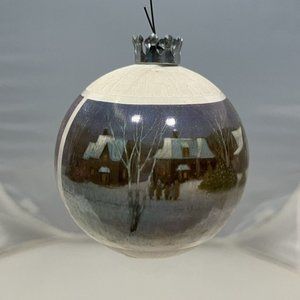 Vintage 1983 Hallmark New Home Satin Ball Keepsake Christmas Ornament